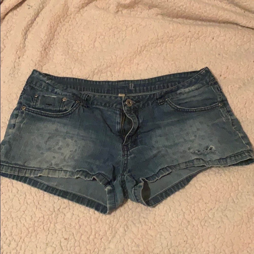 Blue jean shorts